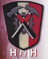 Hammerskin-Logo ("HFFH" = "Hammerskins Forever - Forever Hammerskins")
