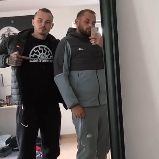 Maulhelden unter sich: Noah Schindler (vermutlich Landkreis Verden) und Enrico Avagliano